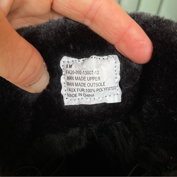 Weatherproof black faux fur lined winter boots New 8 - Picture 4 of 9